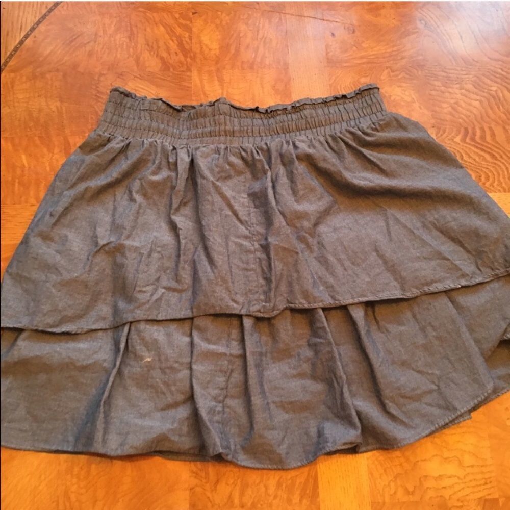 ADORABLE FUN Blue Two Ruffle Skirt - Picture 9 of 17
